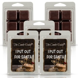 The Candle Daddy I Put Out for Santa - Snickerdoodle Christmas Cookie Scent - Maximum Scented Wax Cubes/Melts- 5 Packs -10 Ounces Total- 30 Cubes