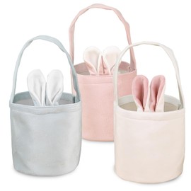 Pack of 3 Easter baskets, Easter nest, Easter bags, Easter basket for children, Easter nests for filling, Easter basket Easter bunnies, Easter basket children with handle, Easter nest craft rabbit,