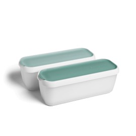 Springlane Set of 2 Ice Containers, 1 Litre, BPA-Free, Food Safe