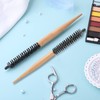 Molain Mini Hair Brush Round Small for Thin Hair Pony