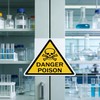 Danger Poison Warning Sign Stickers, 4 Inch, Skull and Crossbones