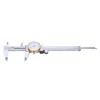 0150mm Dial Caliper Steel ShockProof Adjustable Vernier Caliper with Depth