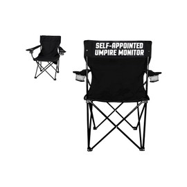 VictoryStore Outdoor Camping Chair - Self-Appointed Umpire Monitor- Team Gift - Sports Themed Camping Chair with Carry B