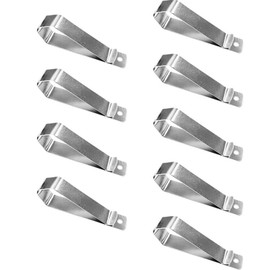 lqwidyf 9 Pcs Car Visor Clip, Stainless Steel Silver Car Visor Clip for Garage Door Opener, Garage Door Opener Clips Replacement