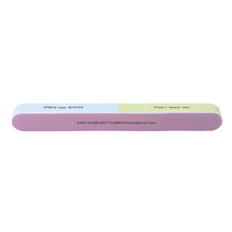 10pcs Nail File Reusable Washable Multi Functional 7 Steps DIY