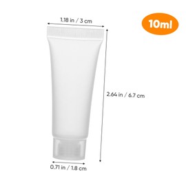 Healeved 50pcs Dispensing Bottles Portable Travel Bottles for Shampoo Lotion Face Wash Leakproof Reusable