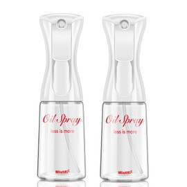Mistifi oil spray PET bottle 200ml Upgraded Version.Fine Mist Spray Bottle for Air Fryer, Olive Oil, Avocado Oil, Healthy Nonstick Frying, Commercial & Home Kitchen Use (PS600　2Pcs)