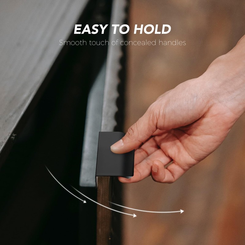 Ravinte 25 Pack Finger Pulls for Cabinets 64mm/2.52in Hole Center