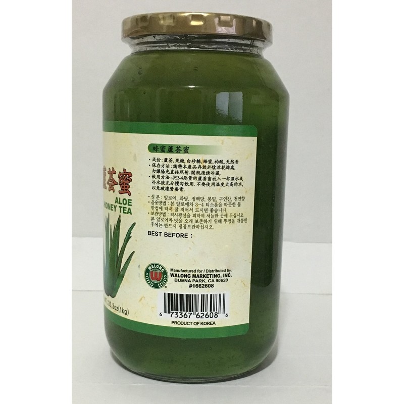 35.3oz Han Asia Aloe Honey Tea, Pack of 1