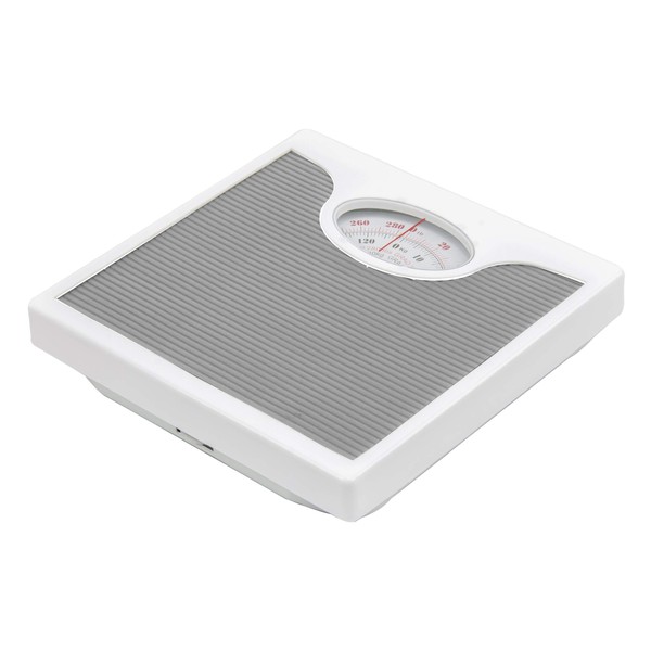 SQ Professional Mechanical Personal weight Scale |120KG Maximum Capacity Bathroom Scale | Fitness Scale | weighing scales In kg & lbs. |Significant Dial for Easy to Read |Non-Slip Mat (Light Grey)