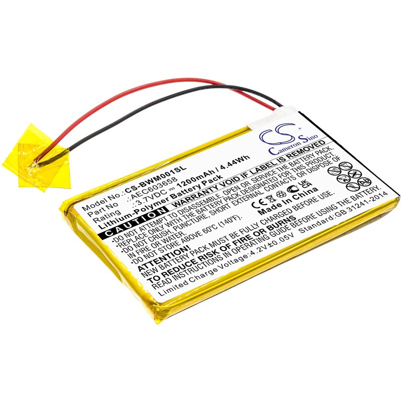 DRAWBELL Battery for BW GasAlert Micro Clip XL, Gasalert Microclip