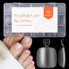 modelones Puntas De Uñas Postizas Cuadradas Cortas De Gel Suave,