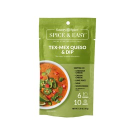Savory Spice Tex-Mex Queso & Dip Spice & Easy Meal Starter Spice Mix | Queso Dip Mix & Seasoning Packet for Creamy & Cheesy Queso (Net: 1.25 oz)
