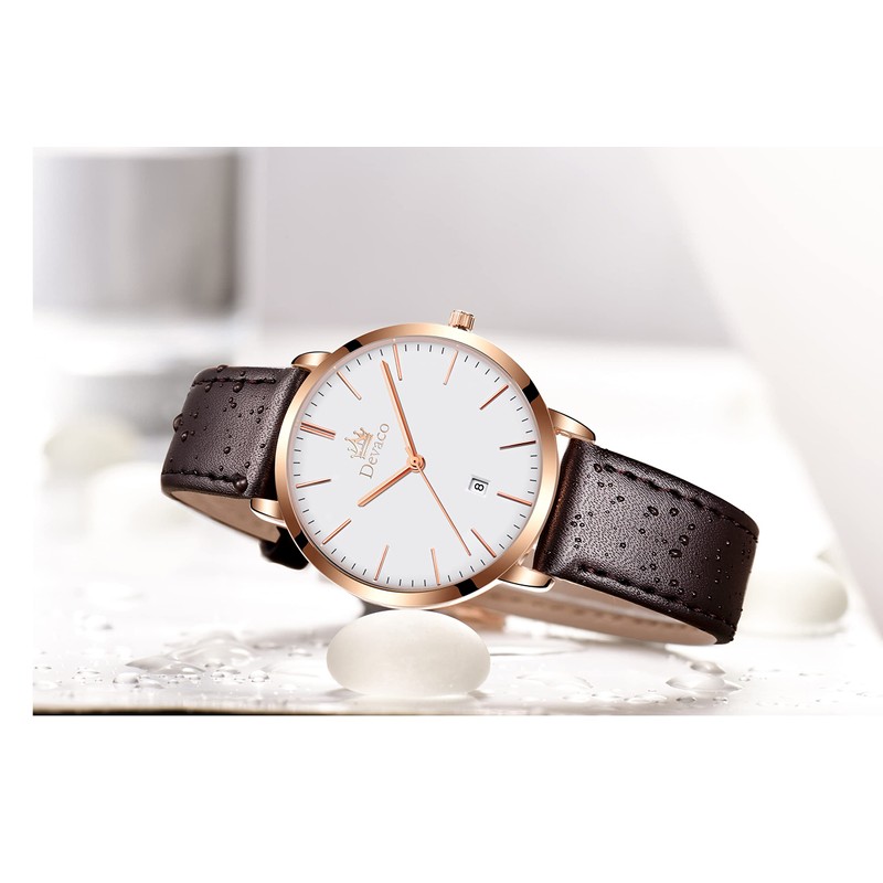 devaco Women's Quartz Watch: Water-Resistant, Night-Luminous, High-End Ladies' Quartz Wristwatch