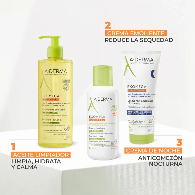 Aceite Limpiador Exomega Control A-Derma Eco Refil 500 ml Piel