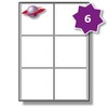 Label Planet® 6 Per Page/Sheet, 5 Sheets (30 Sticky SQUARE