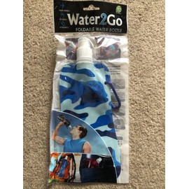 Unbranded Watet2Go Foldable Water Bottle Travel Friendly Reusable Attachable BPA Free