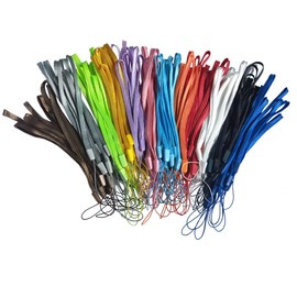 ColorYourLife - Correas de muñeca multicolor para unidad flash USB, lápiz de memoria, lápiz capacitivo y artículos pequeños con paño de microfibra (paquete de 96), multicolor