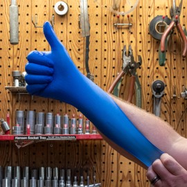 DENCO DISTRIBUTING, INC. Griptensity Biodegradable Textured Nitrile Gloves - Powder & Latex Free - 6MIL - 10 Boxes Per Case M, L, XL, XXL (XXL)