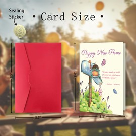 FSSDAS New Home Card, Funny Housewarming Gifts New Home for Women Men, Housewarming card for Friends, Congratulations on Having a New House Cards