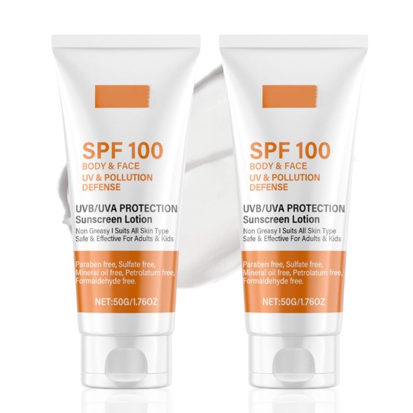 2pcs Sunscreen Spf 100 - Face Sunscreen - Waterproof Spf