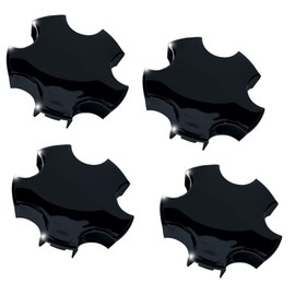 Corvette - Tapón central para rueda - Negro brillante: 2000-2004 C5 y Z06 (juego de 4 tapas)