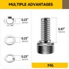 Mywish (25Sets) M6 Bolts, M6 x 12mm Socket Head Cap