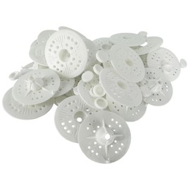 Insulation Plates 60 mm for Fixing and Supporting All Types of Soft to Medium Insulation Panels and Panels, Load Distribution (Pack of 100)