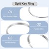 uxcell 100Pcs 12mm Double Loops Split Rings, Round Jump Ring
