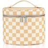 UUYUUY - Estuche de maquillaje para cambiador, blanco, beige (Beige