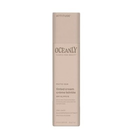 Attitude Living | PHYTO SUN | Crema Tinte Sólido SPF 15 con Óxido de Zinc | Proporciona Protección Solar, Hidratación y Luminosidad al Rostro | 30g