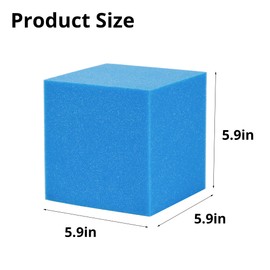 Foam Cubes 144 pcs, 5.9"x5.9"x5.9" Colorful Flame Retardant Foam Pit Blocks Premium Quality Foam Pit Cubes for Trampoline Arenas, Gymnastics, Parkour Courses, Skateboard Parks, Playground(5 Colors)