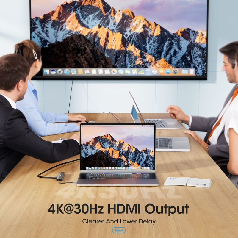 RealPlus USB C Hub 7 in 1 USB C Adapter
