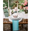 Lsrtoss Teal Ombre Cloth Napkins Set of 6 Reusable Dinner