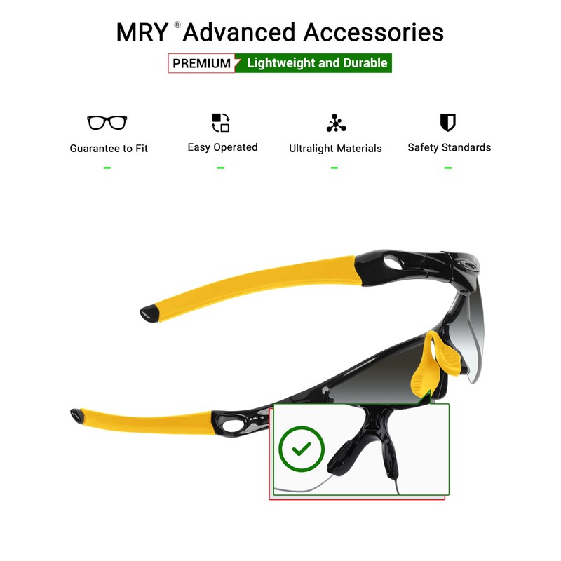 Mryok Opt Replacement Ear Sock Kit for Oakley Radar Path