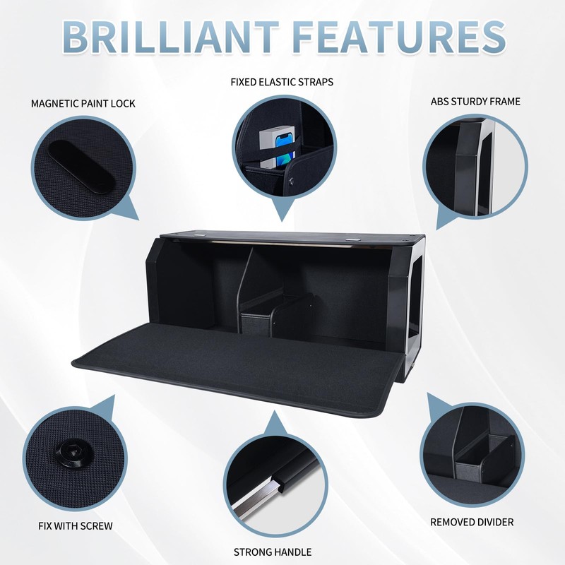 Trunk Organizer for SUV, Leather Collapsible Car Organizers with Magnetic