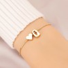 TRUMIGA JEWELRY Pulsera Inicial Corazón para Mujer,Regalos – A-Z 26