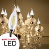 Satco 5.5CA10/LED/930/CL/120V/E12 - Part Number S21305-5.5 Watt LED Candelabra Bulb