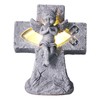 Angel Statue Hollow Design Cute Appearance Environmentally Friendly Resin Light