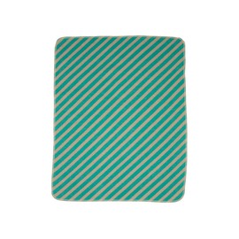 David Fussenegger Juwel Baby Blanket Diagonal Stripes Verde Mare 90 x 70 cm