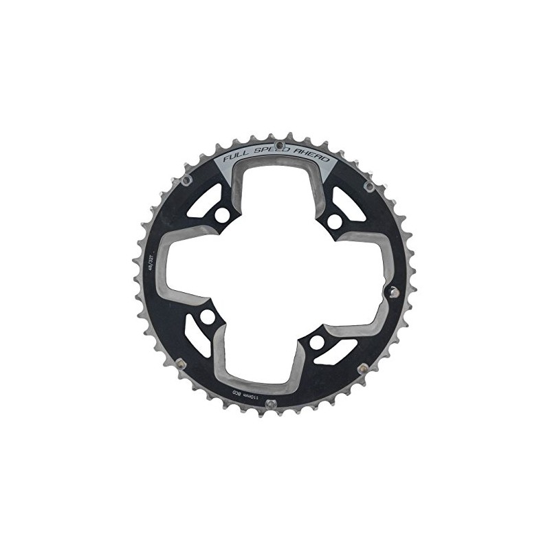 FSA Unisex Adult Gossamer ABS 2x11 Road Chainring - Black,