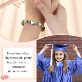 PINKDODO Graduation Gifts for Her 2025 College High School Kindergarten Preschool Graduation Gifts for 8th 5th Grade Bracelets Teenage Teen Girls 14 to 16