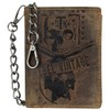 Greenburry Billy The Kid Lederbörse Herren Geldbörse Braun 8x11x2 cm