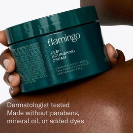 Flamingo Deep Nourishing Cream for Women - 24 Hour Moisturizing Body Cream for Dry Skin - 10 fl oz