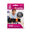 Xlyne Wave 4GB USB 2.0 Flash Memory Stick Black