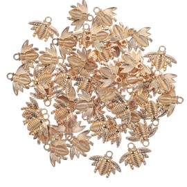 TOPPERFUN 50 Pcs Pequeño Colgante De Abeja Pulseras Encantos Colgantes De Animales Encanto De Joyería De Abeja De Miel Encantos De Abeja Suministros Para Manualidades Collar Aleación De Zinc