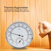 Aqur2020 Stainless Steel Sauna Room Thermometer Hygrometer Steam Room Thermometer