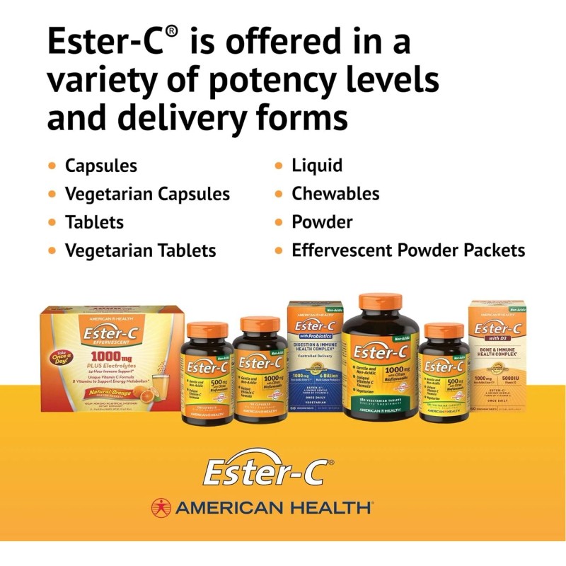 American Health Ester-C with CitrusVitamin C - 500 mg, 60
