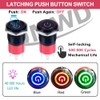 DMWD 16mm Heavy Duty Latching Metal Push Button Switch Waterproof