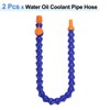 sourcing map 2Pcs G1/2" Thread Flexible Water Oil Coolant Pipe